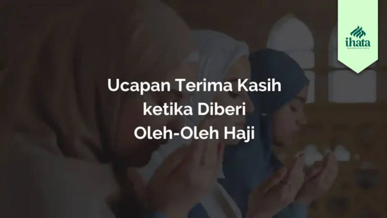 ucapan terima kasih oleh oleh haji