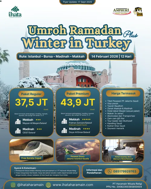 Umroh Ramadan Plus Winter in Turkey