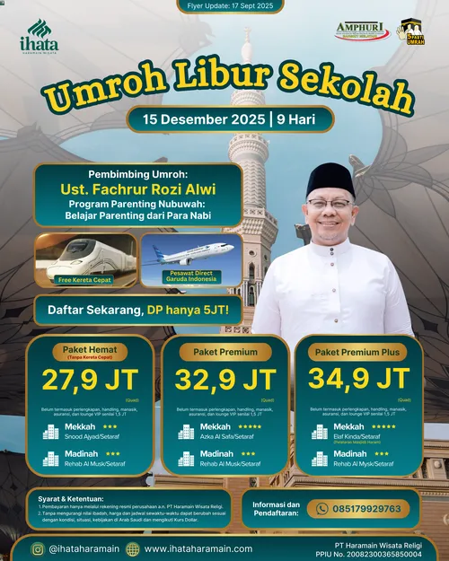 Umroh Libur Sekolah Desember 2025