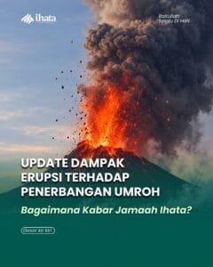 Erupsi Gunung Anak Krakatau berdampak pada penerbangan umroh