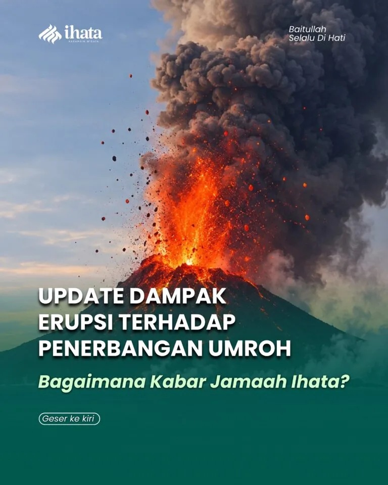 Erupsi Gunung Anak Krakatau berdampak pada penerbangan umroh